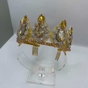 Handmade crown in gold color, made by me